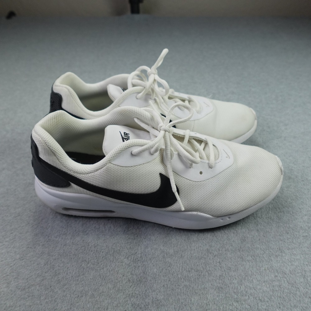 Nike Sneaker Mens Size 10 White Black Air Max Oketo Athletic AQ2235-100 Running